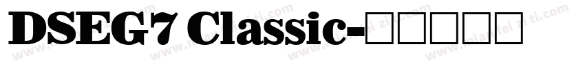 DSEG7 Classic字体转换